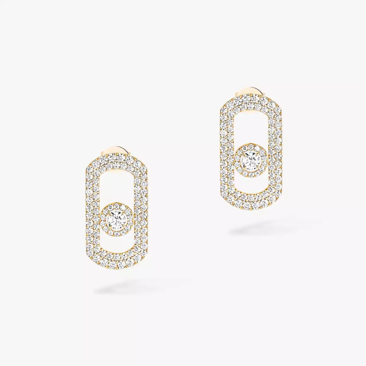 [moco jewelrys]So Move Pave_-Set Diamond Earrings in Silver