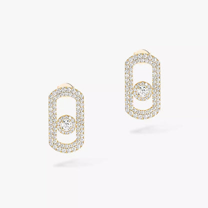 [moco jewelrys]So Move Pave_-Set Diamond Earrings in Silver