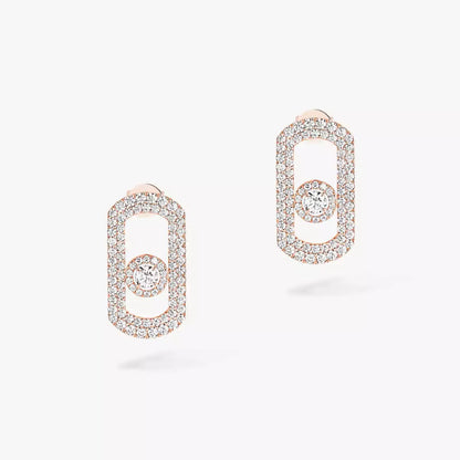 [moco jewelrys]So Move Pave_-Set Diamond Earrings in Silver