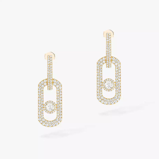 [moco jewelrys]So Move XL Pave_-Set Diamond Pendant Earrings