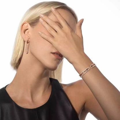 [moco jewelrys]Diamond Pendant Earrings Move 10Th