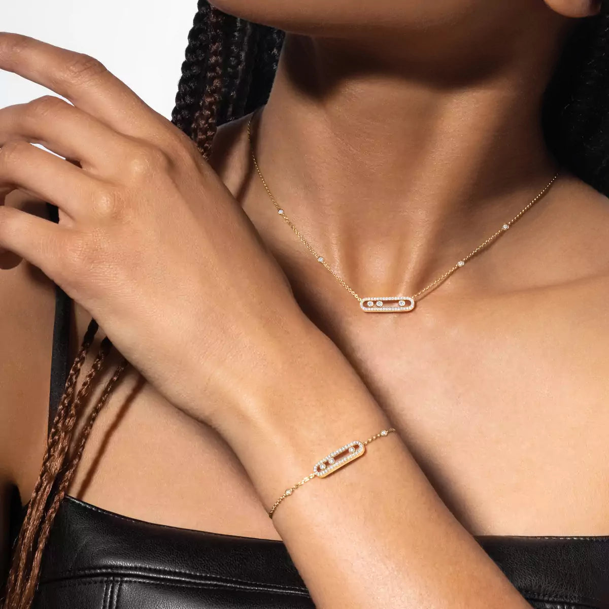 [moco jewelrys]Pavé Baby Move Diamond Bracelet
