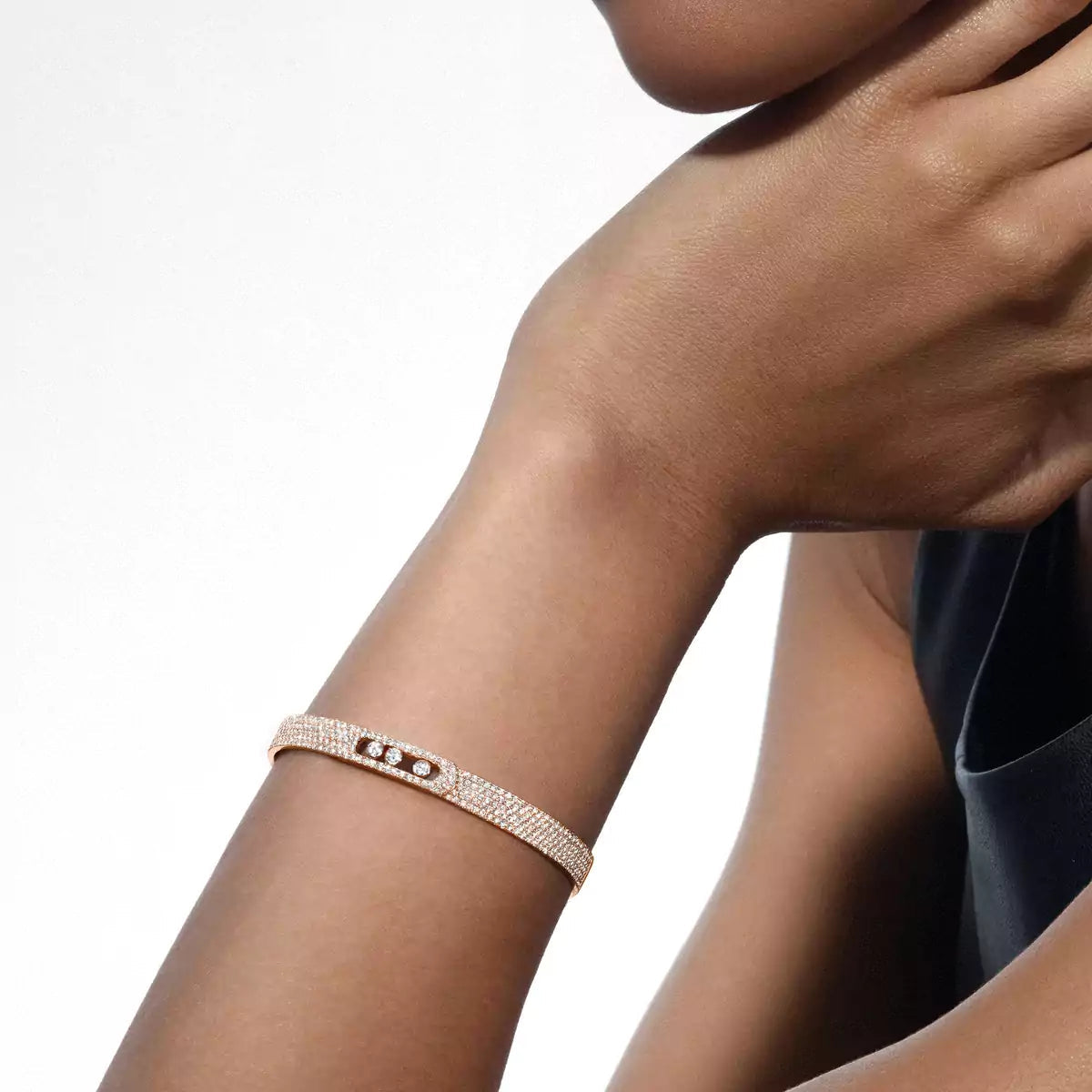 [moco jewelrys]Move Noa Full Pavé Diamond Bangle Bracelet