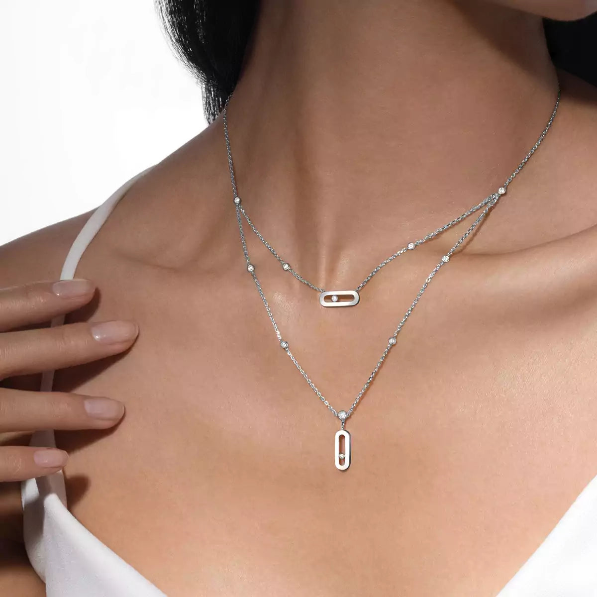 [moco jewelrys] Move Uno Diamond Necklace