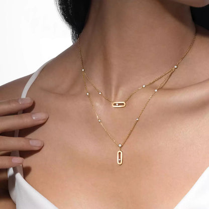[moco jewelrys] Move Uno Diamond Necklace