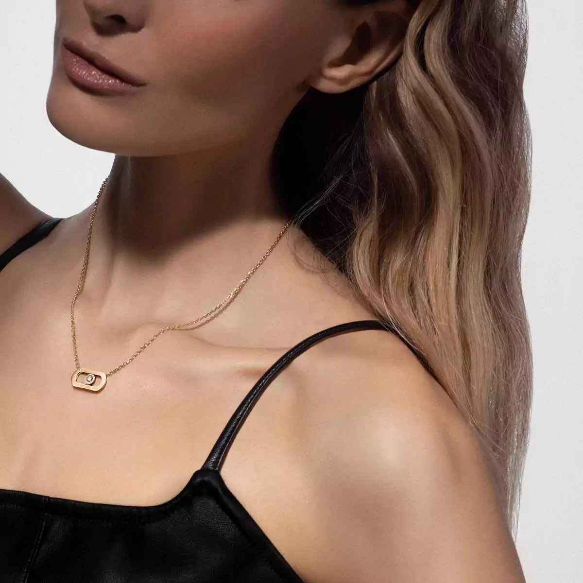 [moco jewelrys]So Move Diamond Necklace in Gold