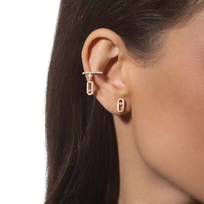 [moco jewelrys]Move Uno Diamond Stud Earrings