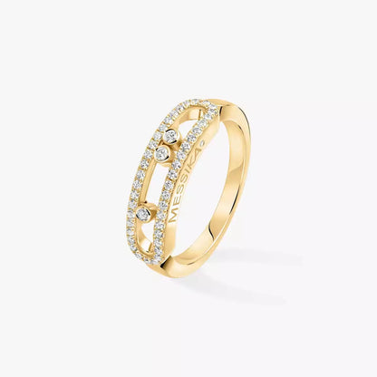 [moco jewelrys] Baby Move Gold Diamond Pave_ Ring