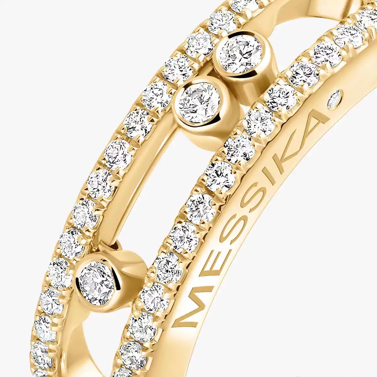 [moco jewelrys] Baby Move Gold Diamond Pave_ Ring