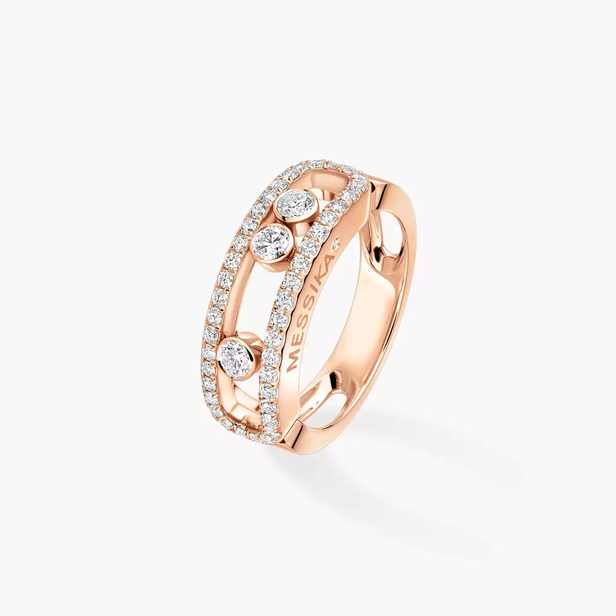 [moco jewelrys] Move Gold Diamond Pave_ Ring
