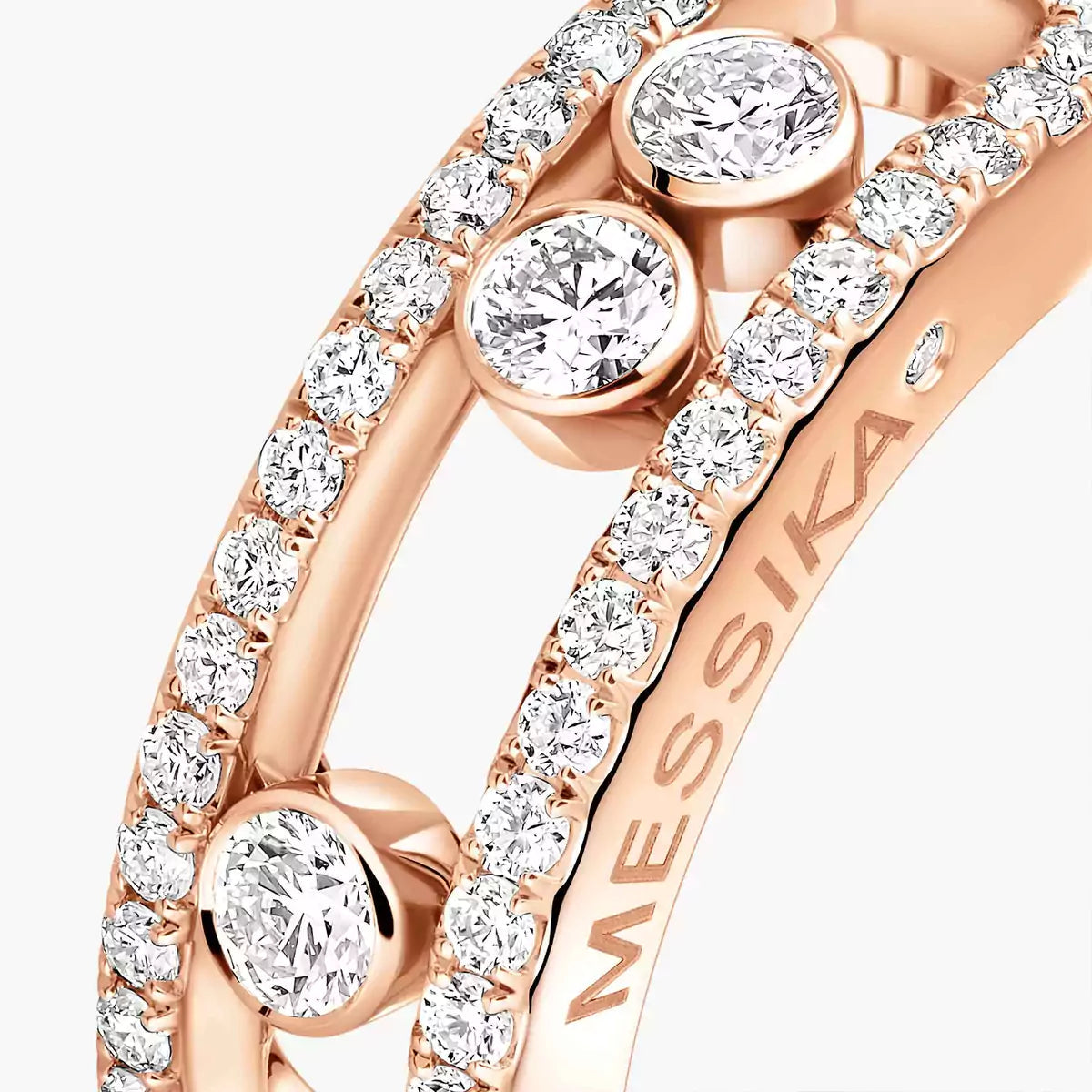 [moco jewelrys] Move Gold Diamond Pave_ Ring