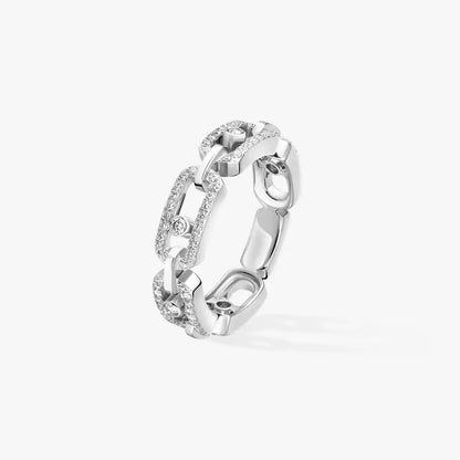 [moco jewelrys]Move Link Pave_-Set Diamond Ring in Gold