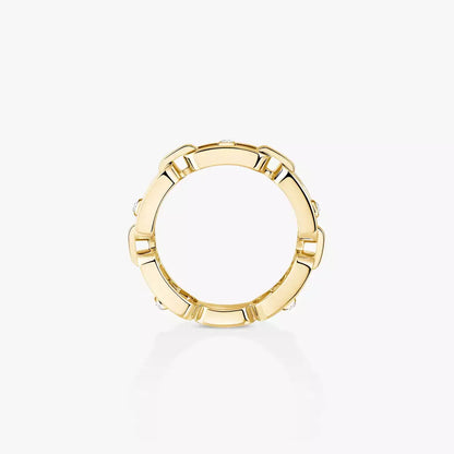 [moco jewelrys]Move Link Pave_-Set Diamond Ring in Gold