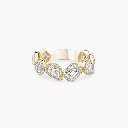 [moco jewelrys]Diamond Wedding Ring My Twin