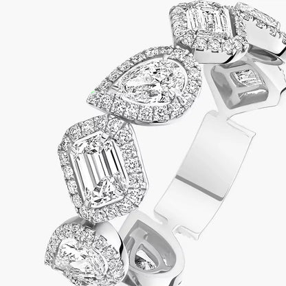 [moco jewelrys]Diamond Wedding Ring My Twin