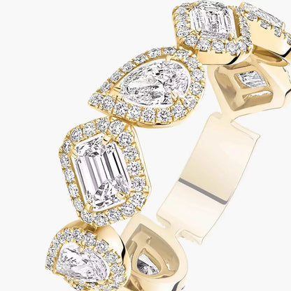 [moco jewelrys]Diamond Wedding Ring My Twin