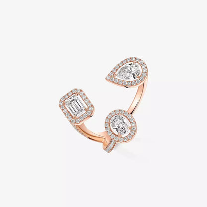 [[moco jewelrys] Diamond Ring 0,25ct My Twin Trilogy