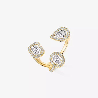 [[moco jewelrys] Diamond Ring 0,25ct My Twin Trilogy