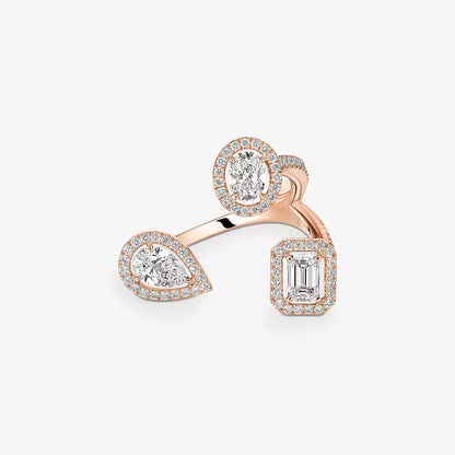 [[moco jewelrys] Diamond Ring 0,25ct My Twin Trilogy