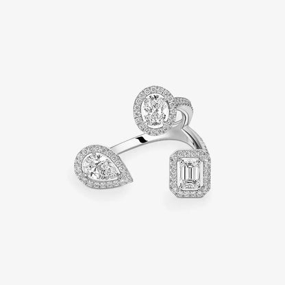 [[moco jewelrys] Diamond Ring 0,25ct My Twin Trilogy