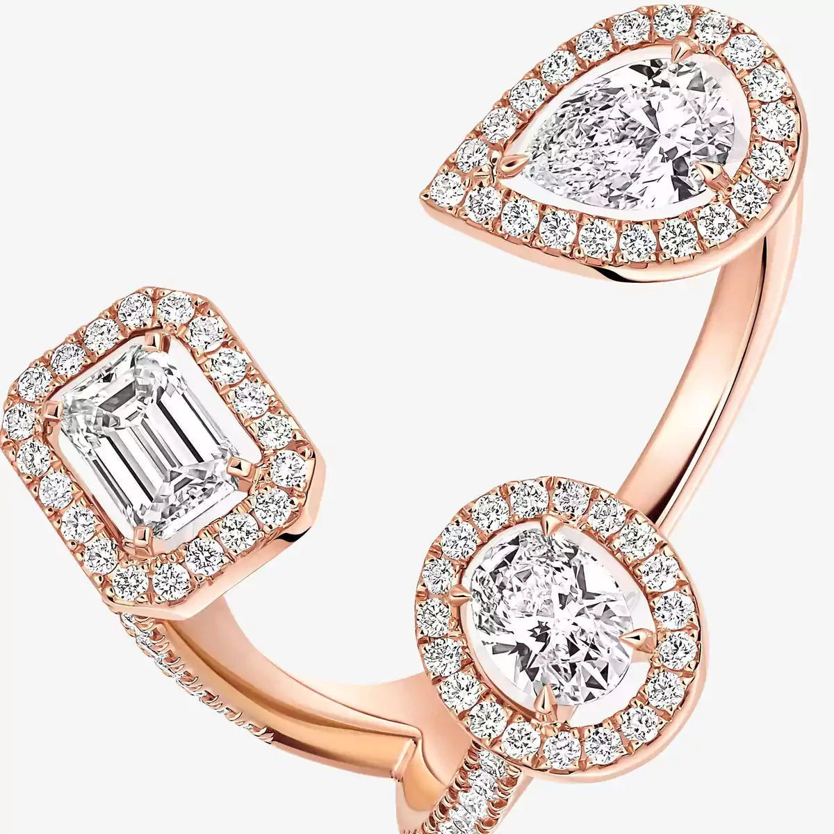 [[moco jewelrys] Diamond Ring 0,25ct My Twin Trilogy