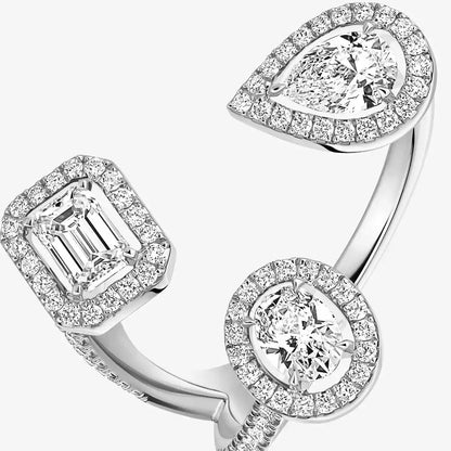 [[moco jewelrys] Diamond Ring 0,25ct My Twin Trilogy