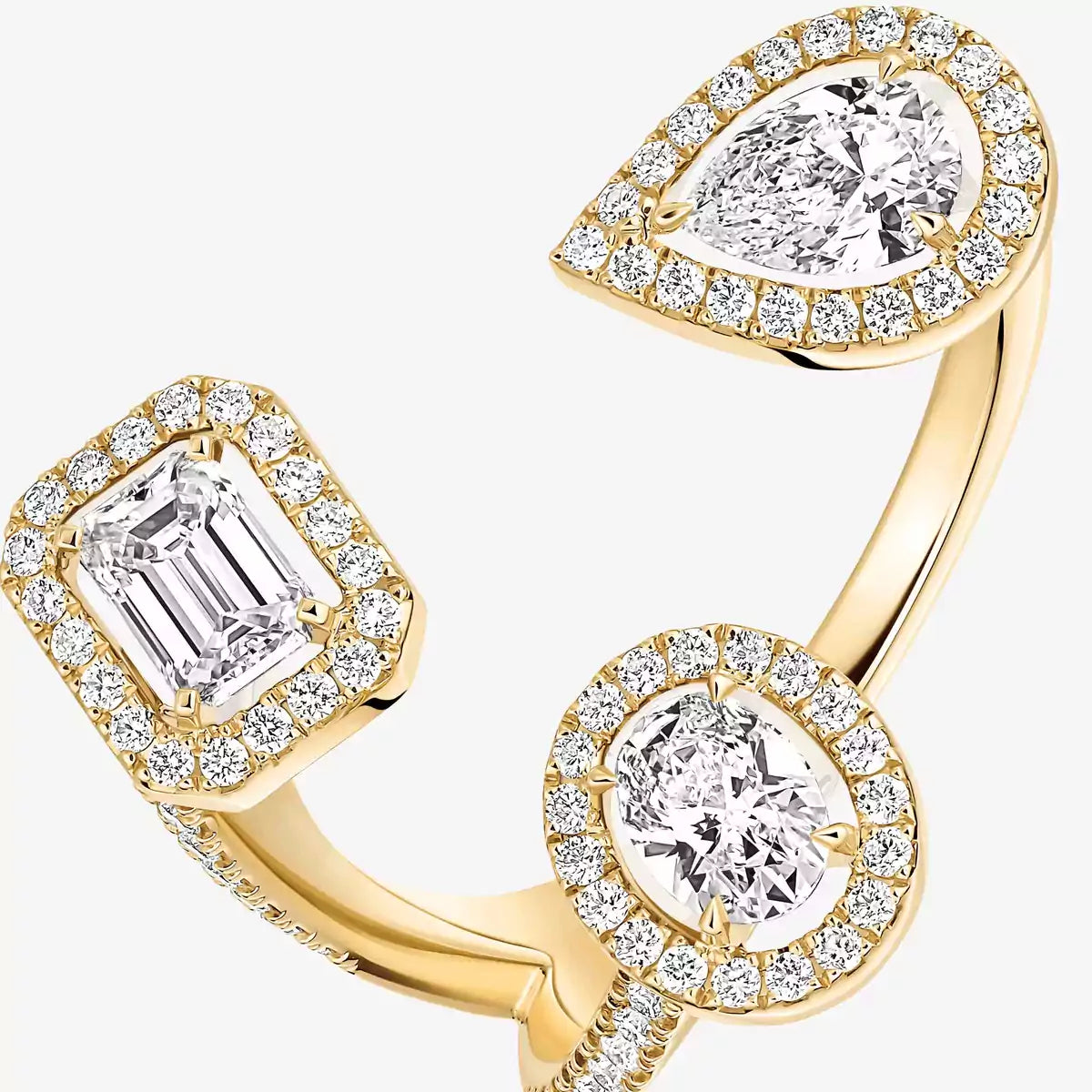 [[moco jewelrys] Diamond Ring 0,25ct My Twin Trilogy