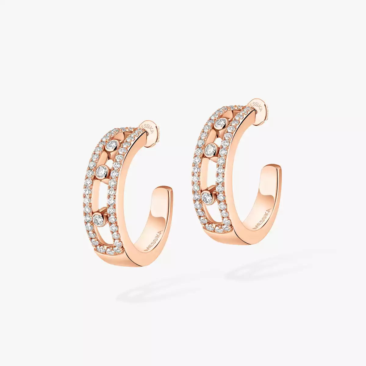 [Loco jewelrys]Diamond Pave_ Hoop Earrings Move