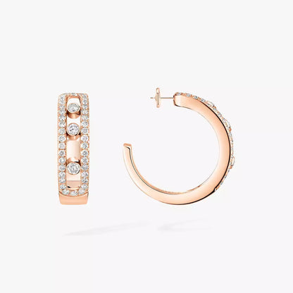 [moco jewelrys]Diamond Pave_ Hoop Earrings Move