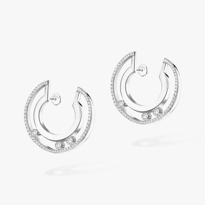 [moco jewelrys]Move Romane Small Diamond Hoop Earrings