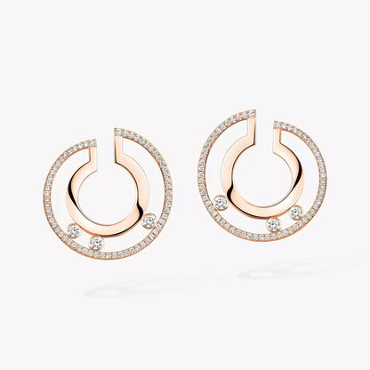 [moco jewelrys]Move Romane Small Diamond Hoop Earrings