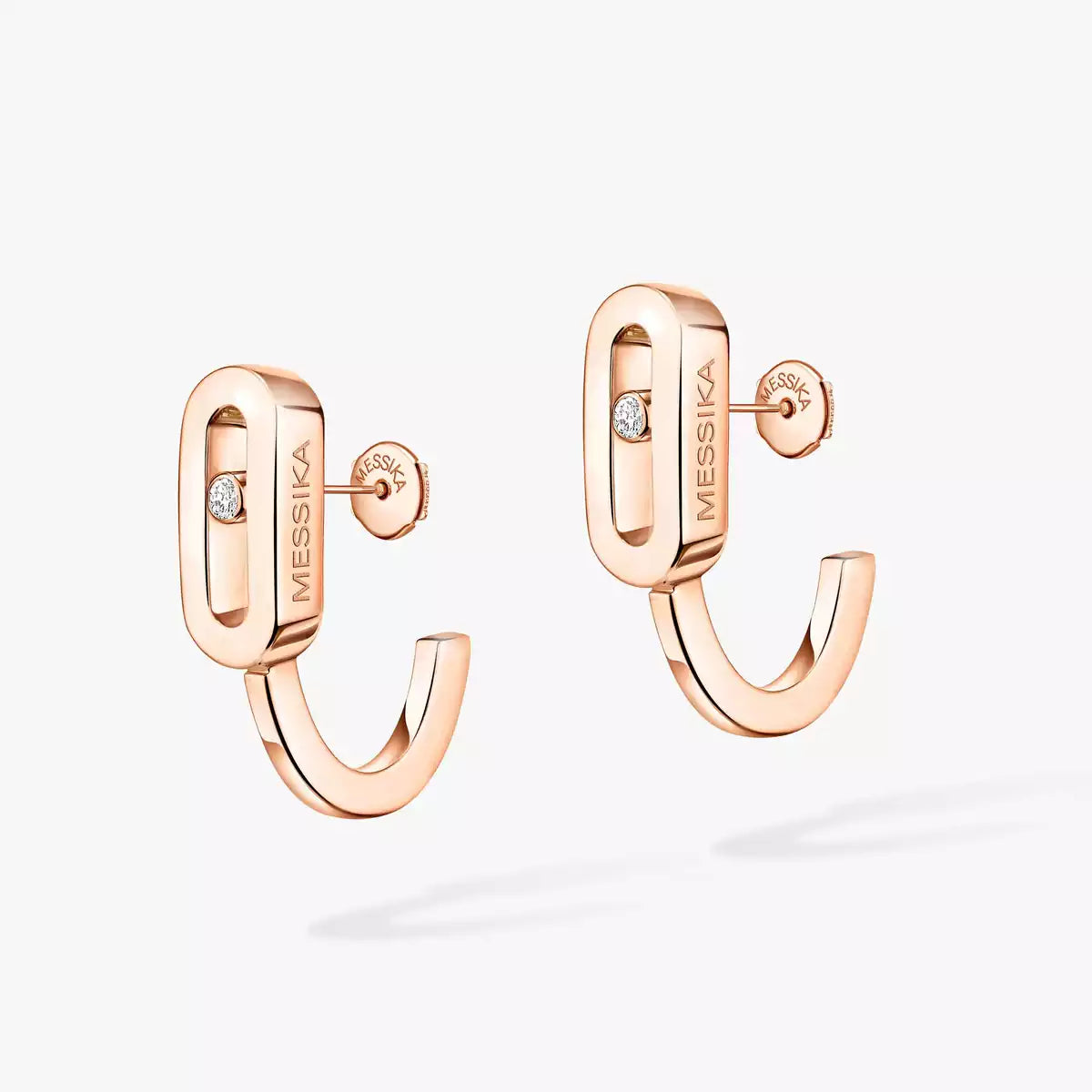 [moco jewelrys]Diamond Mini Hoop Earrings Move Classique