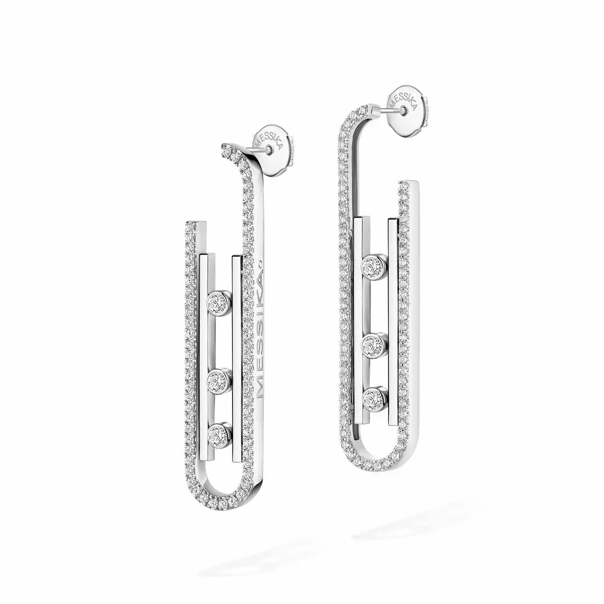 [moco jewelrys]Diamond Pendant Earrings Move 10Th