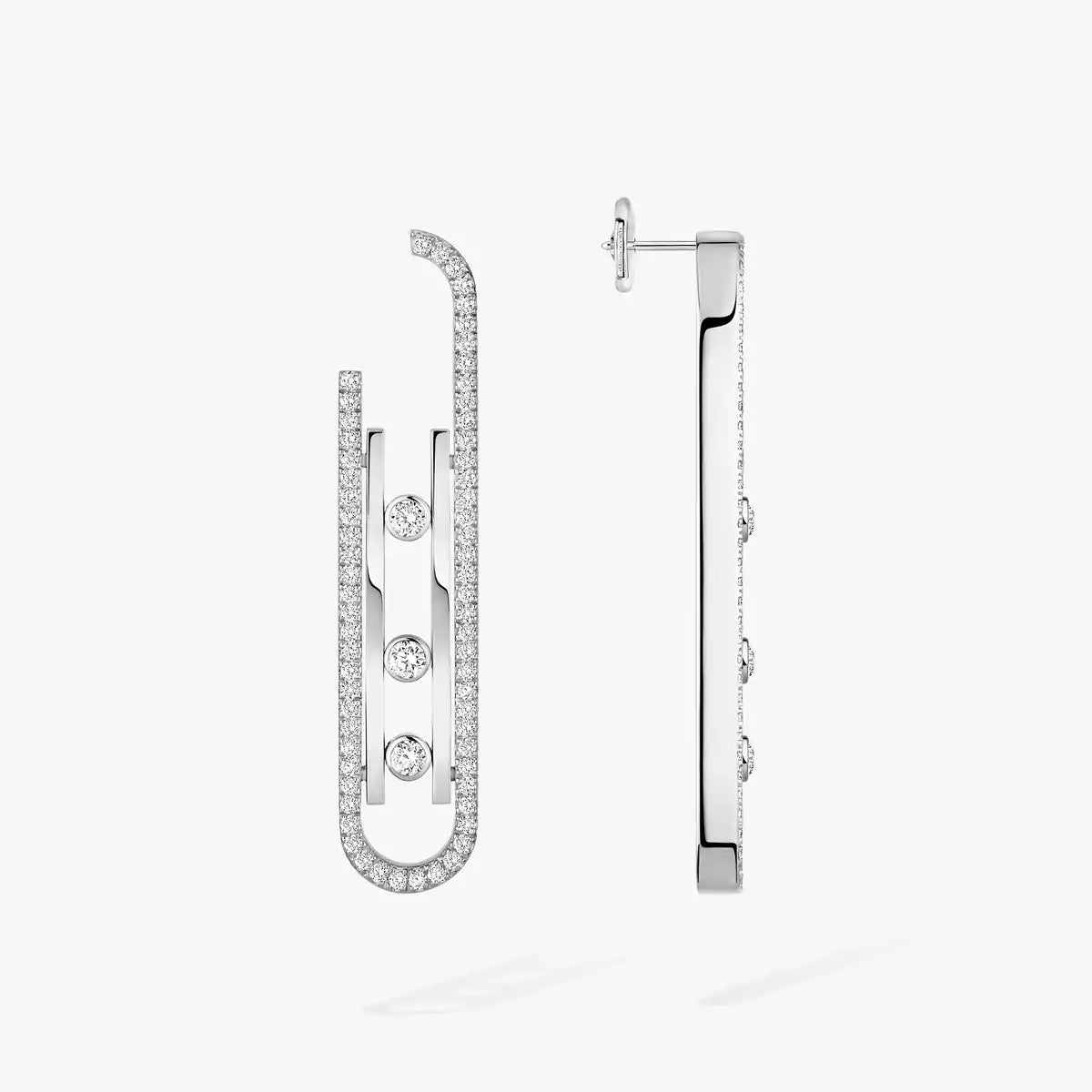 [moco jewelrys]Diamond Pendant Earrings Move 10Th