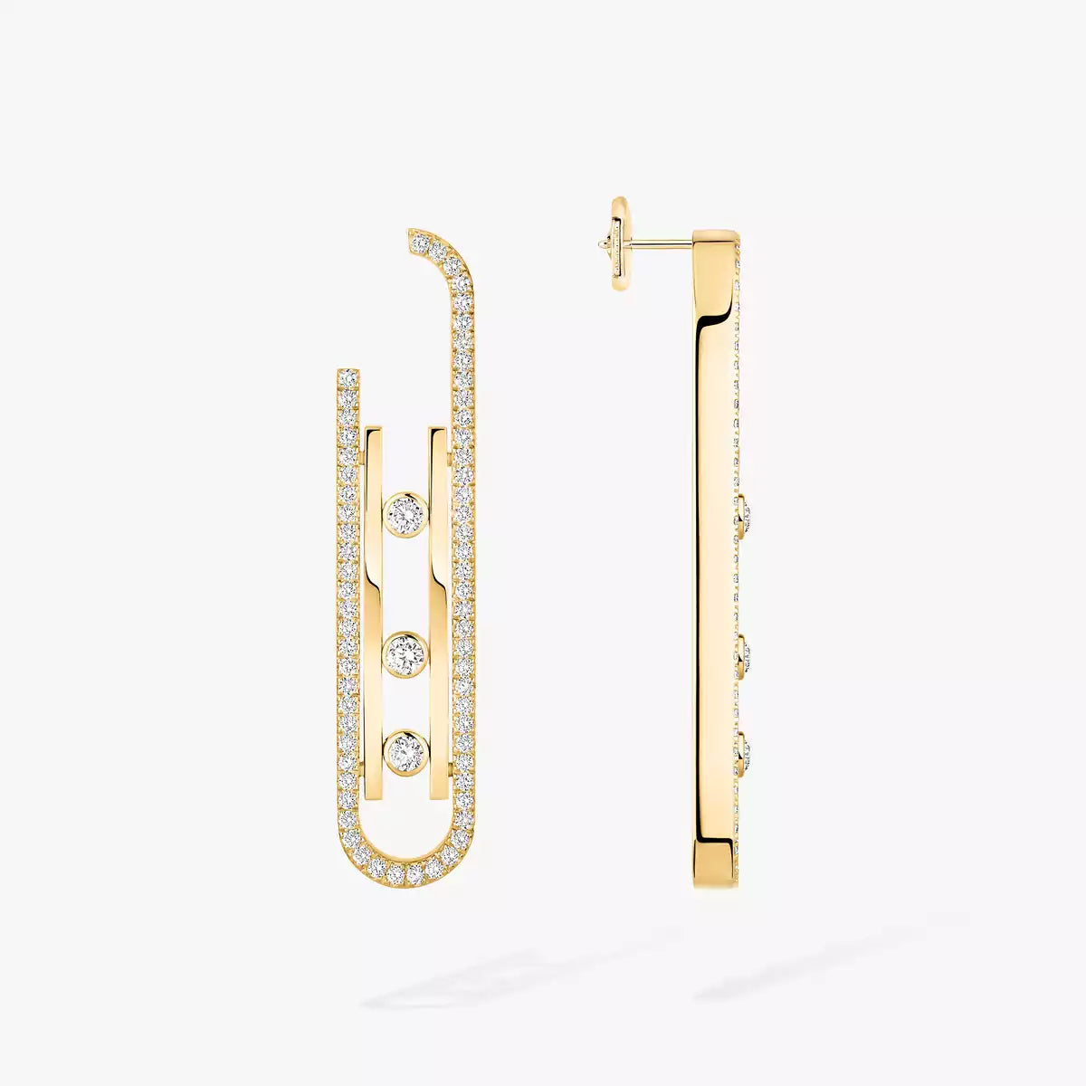 [moco jewelrys]Diamond Pendant Earrings Move 10Th