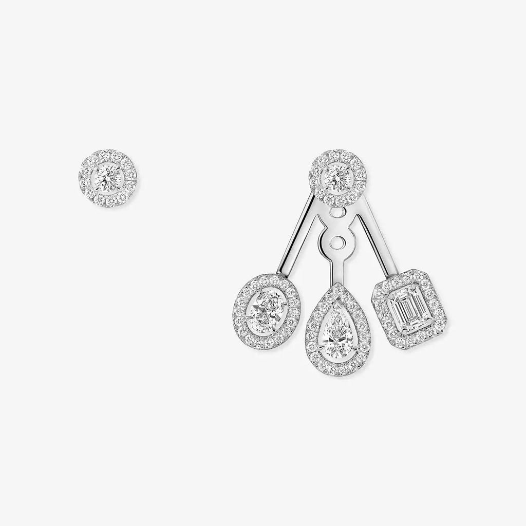 [Loco jewelrys] My Twin Trio  Diamond Earrings