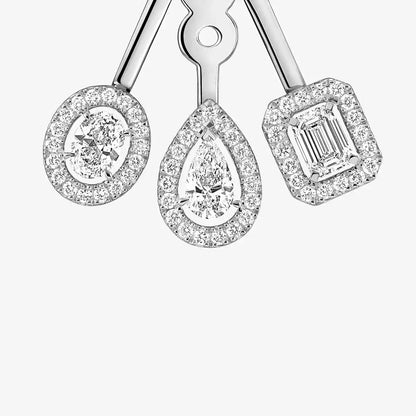 [moco jewelrys] My Twin Trio  Diamond Earrings