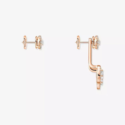 [moco jewelrys] My Twin Trio  Diamond Earrings