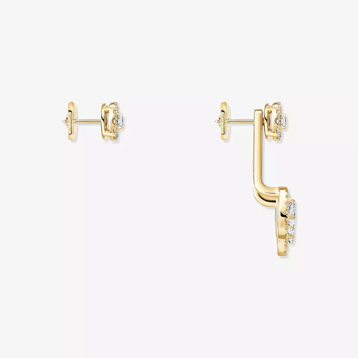 [Loco jewelrys] My Twin Trio  Diamond Earrings