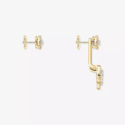 [moco jewelrys] My Twin Trio  Diamond Earrings