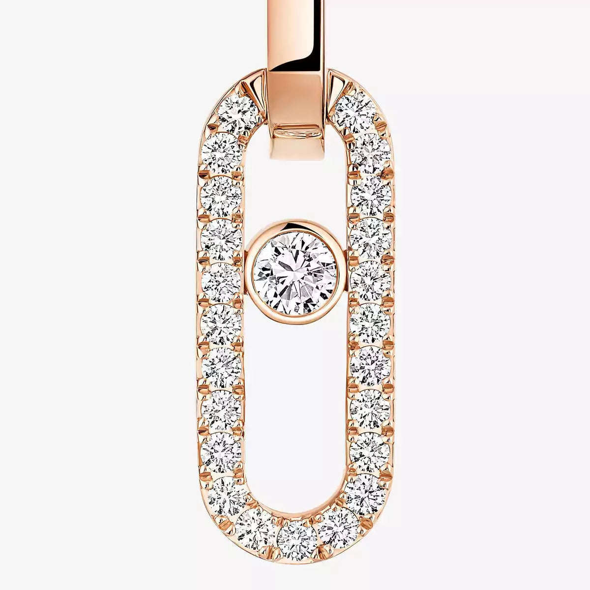 [moco jewelrys]Move Link Diamond Earrings