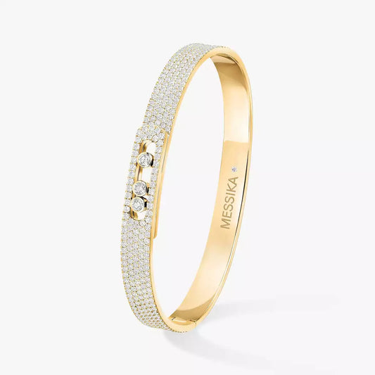 [moco jewelrys]Move Noa Full Pavé Diamond Bangle Bracelet
