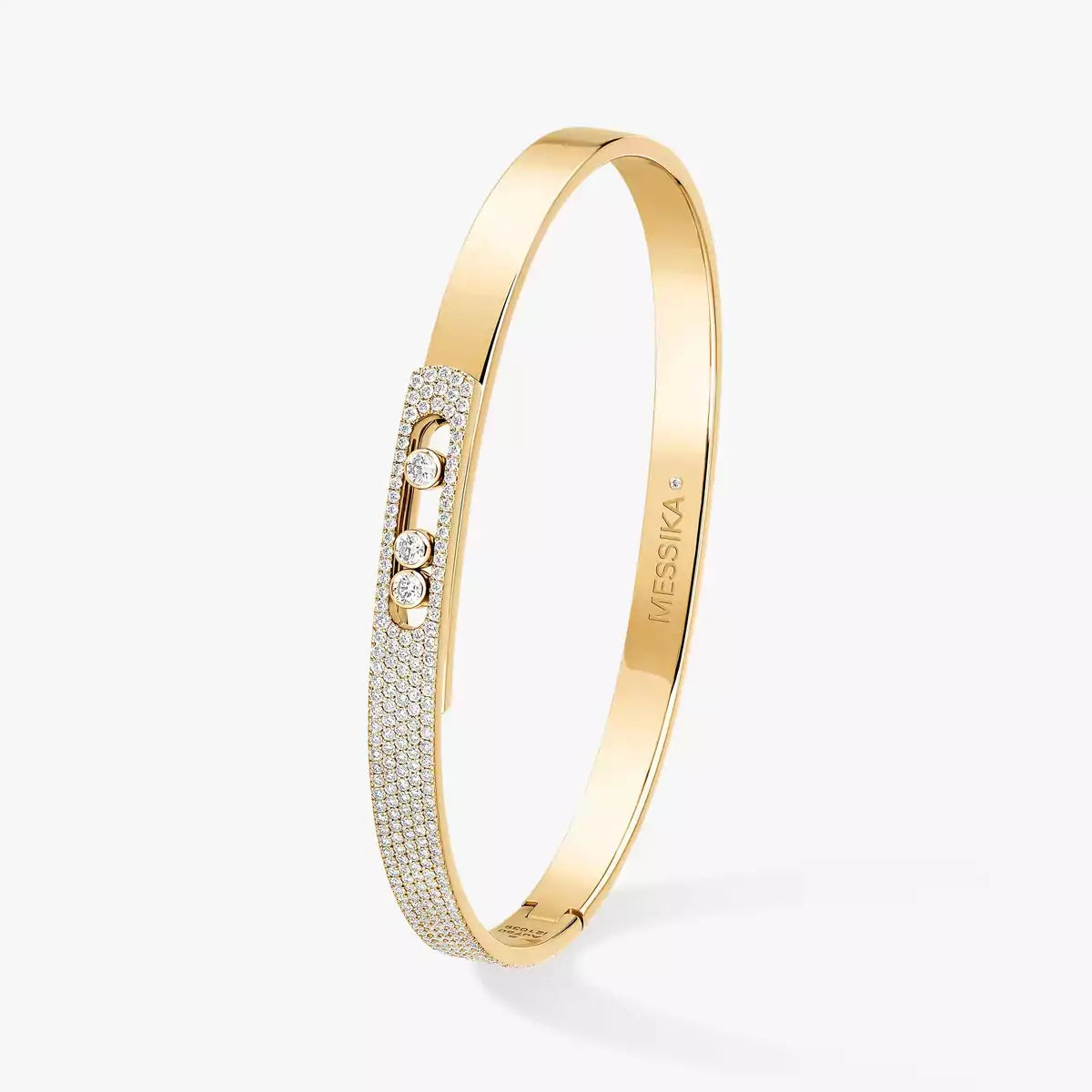 [moco jewelrys]Move Noa Rose Gold Pavé Diamond Bangle Bracelet