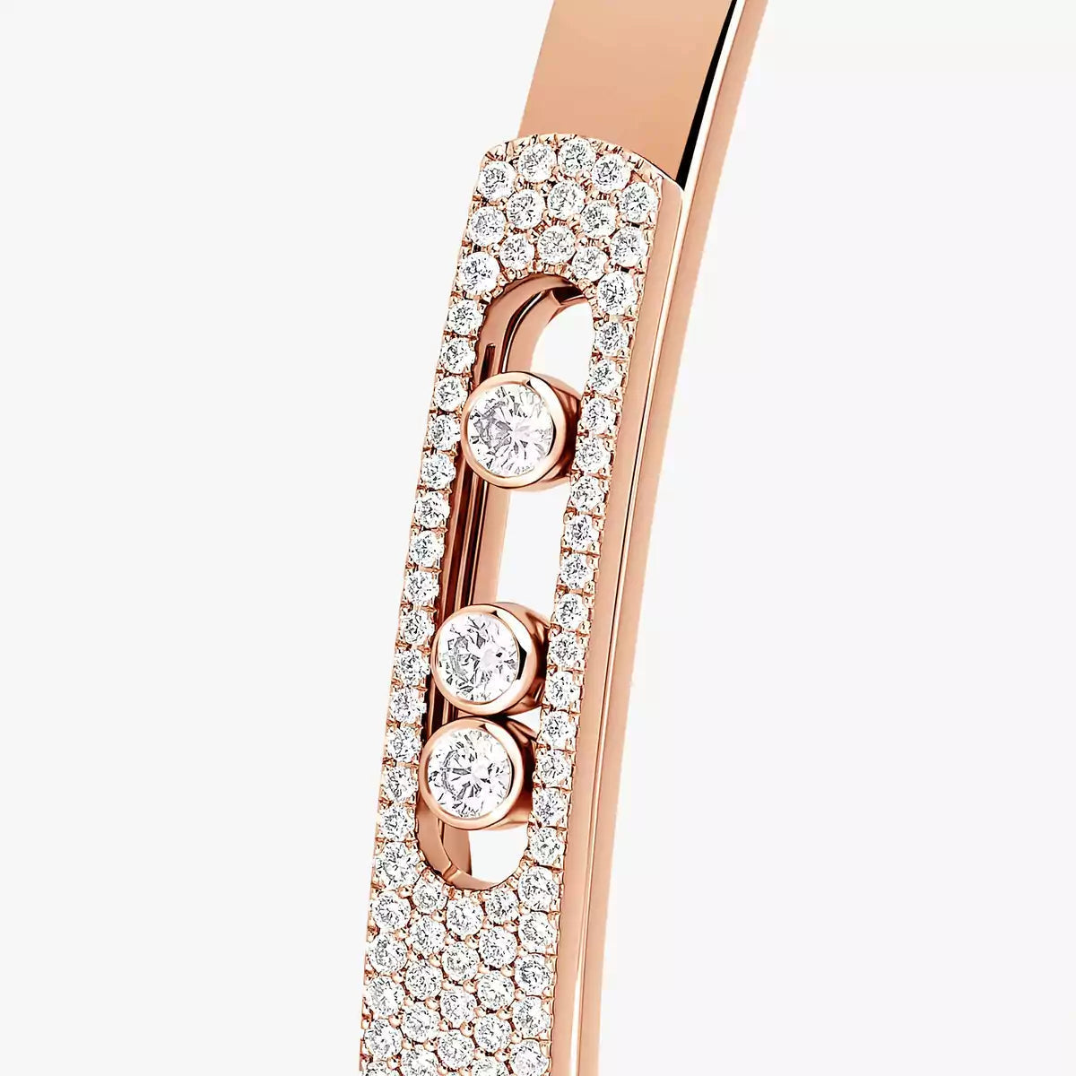 [moco jewelrys]Move Noa Rose Gold Pavé Diamond Bangle Bracelet