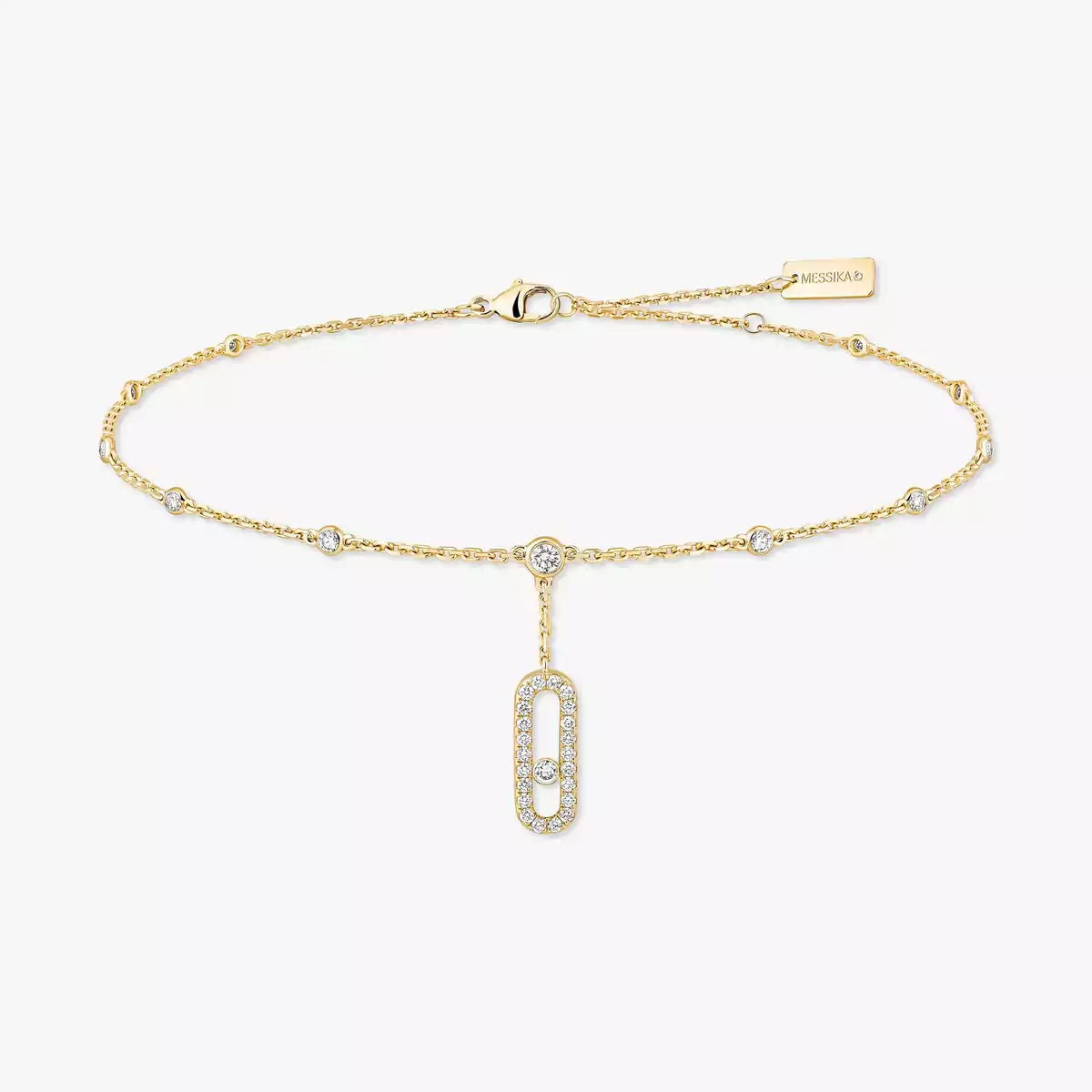 [moco jewelrys] Move Uno pavé ankle bracelet