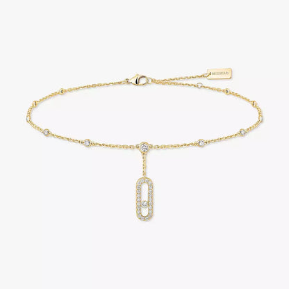 [moco jewelrys] Move Uno pavé ankle bracelet