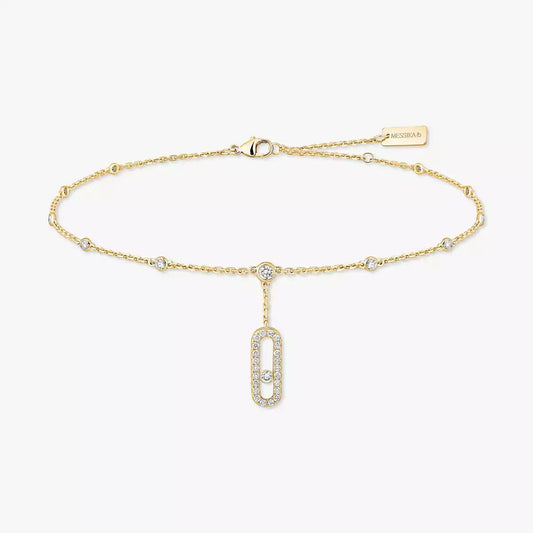 [moco jewelrys] Move Uno pavé ankle bracelet