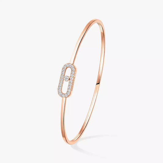 [moco jewelrys]Move Uno pavé flex bangle medium