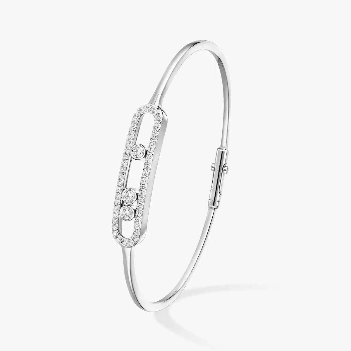 [moco jewelrys]Move Pavé Diamond Bangle Bracelet M