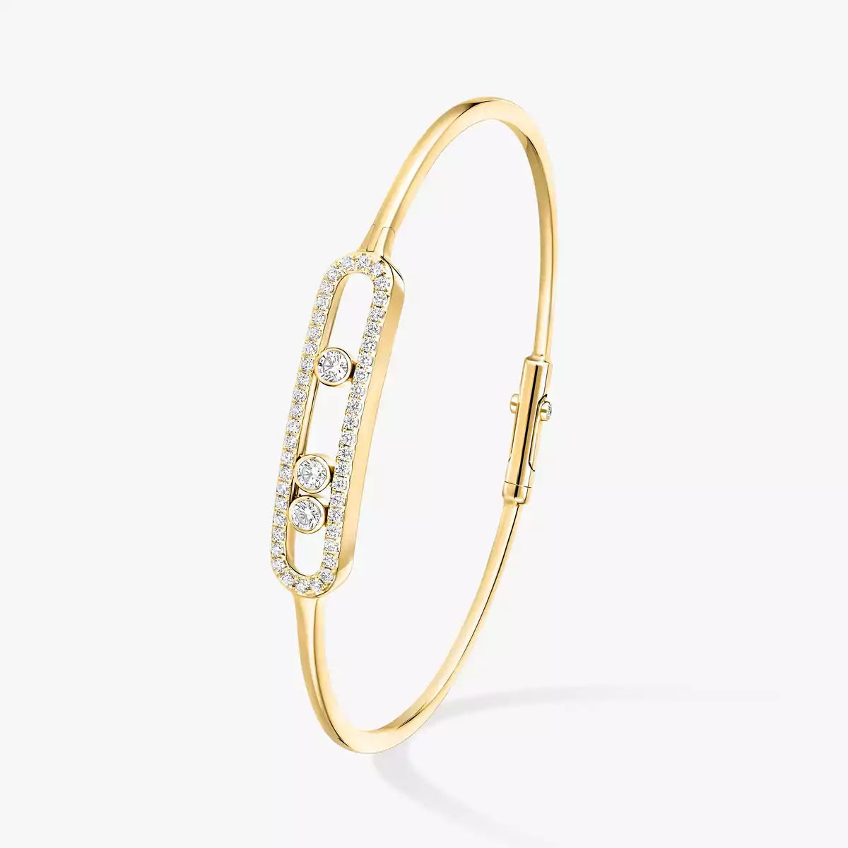 [moco jewelrys]Move Pavé Diamond Bangle Bracelet M